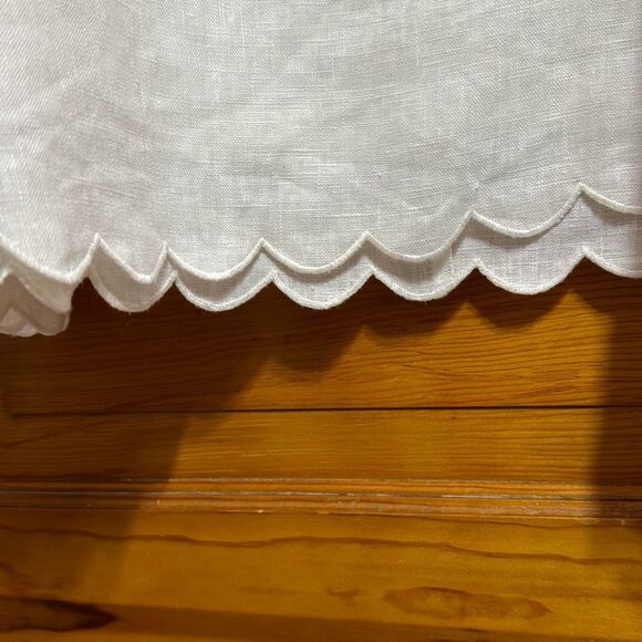 Reformation Yvonne White Linen Midi A-Line Skirt Women’s 6 - Picture 3 of 8